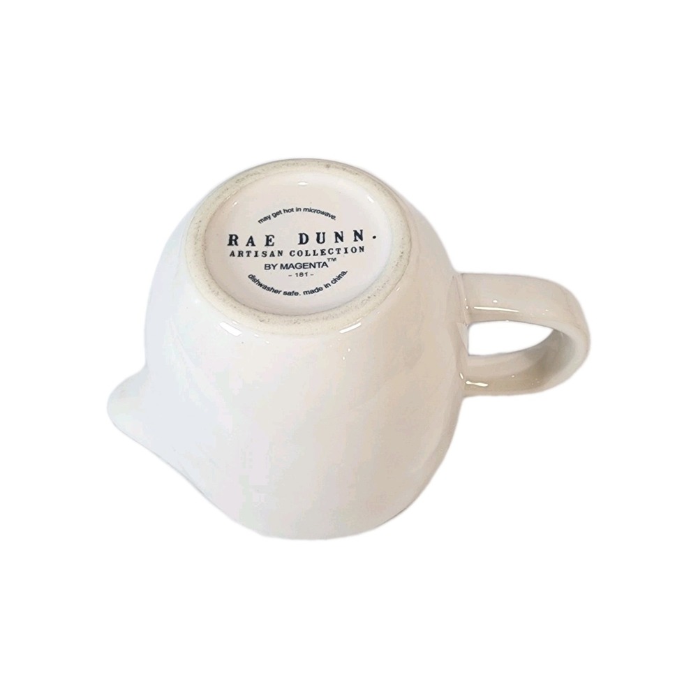 Rae Dunn Ceramic Pour Creamer Artisan Collection 181 By Magenta Ivory - Picture 3 of 6